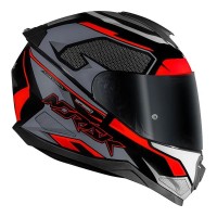 CAPACETE NORISK FF802 RAZOR SPEEDMAX PRETO CINZA LARANJA